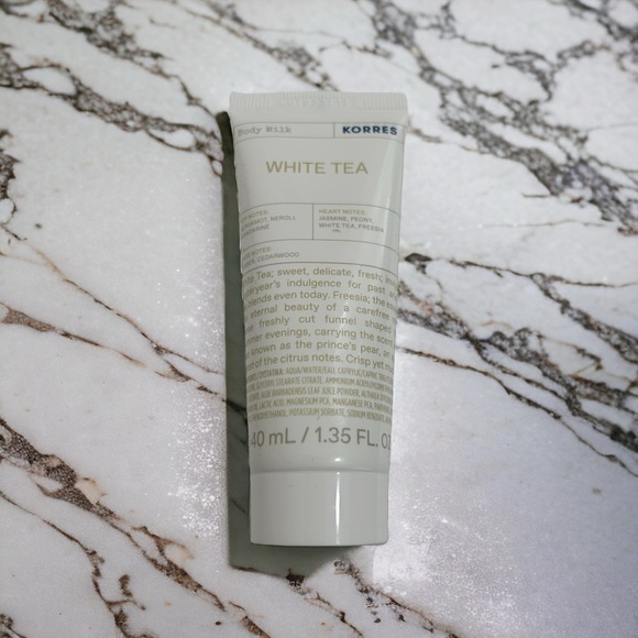 Korres Travel Size White Tea Body Milk & Shower Gel & Greek Olive Body Cream - Picture 3 of 10
